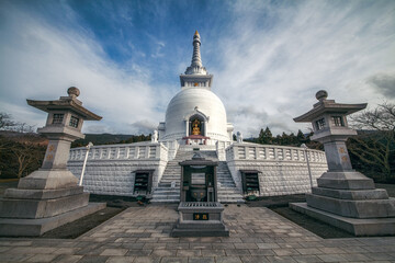 Japanese Peace Pagoda In Lumbini, Nepal