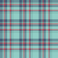 Plaid seamless pattern. Vector background of textile ornament. Flat fabric design.