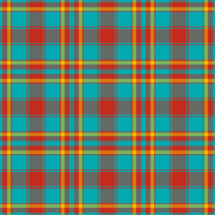 Plaid seamless pattern. Vector background of textile ornament. Flat fabric design.