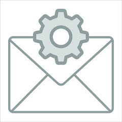 email management icon modern illustration