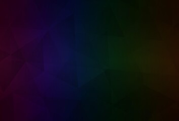 Dark Multicolor vector abstract mosaic background.