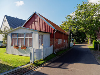 Ortsansicht Ostseebad Prerow auf dem Darß, Fischland-Darß-Zingst, Mecklenburg Vorpommern, Deutschland.