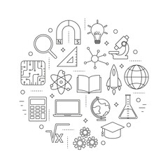 STEM education icons 4