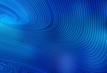 Light BLUE vector background with lines.