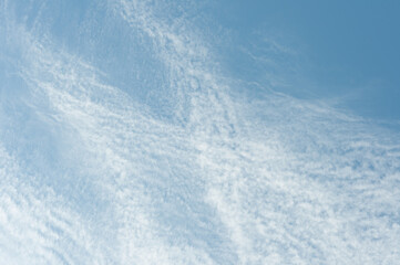 high clouds and blue sky