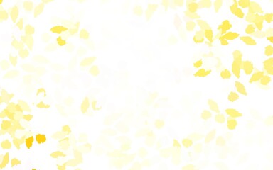 Light Yellow vector pattern with random forms.