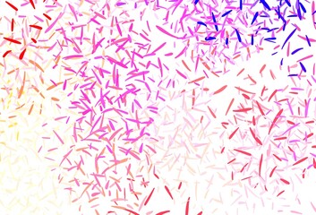 Light Pink, Yellow vector pattern with sharp lines.