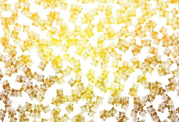 Light Yellow vector texture with abstract forms.
