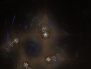 Imaginatory fractal background generated Image