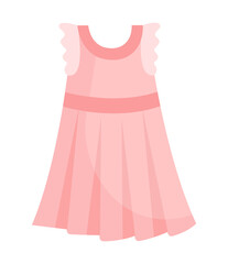 Cute vibrant elegant child light pink dress for special occasions