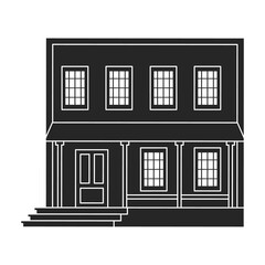 West wild building vector black icon. Vector illustration western houseon white background. Isolated black illustration icon of west wild building.