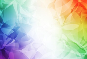 Light Multicolor vector polygon abstract background.