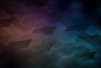 Fototapeta premium Dark Blue, Red vector texture in rectangular style.