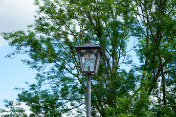 Old lamps along the way, which are still in operation today