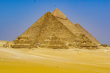 Fototapeta na wymiar The Egyptian Pyramids at Giza 