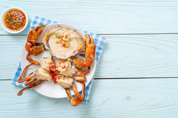 Steamed egg crab with fresh milk © topntp