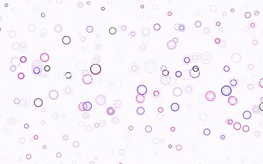 Light Purple vector pattern with spheres.