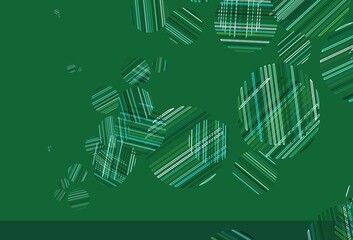 Light Blue, Green vector template with circles.
