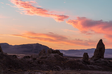 Sunset in the desert 