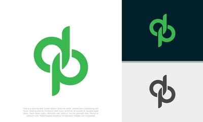 Initials DP logo design. Initial Letter Logo.
