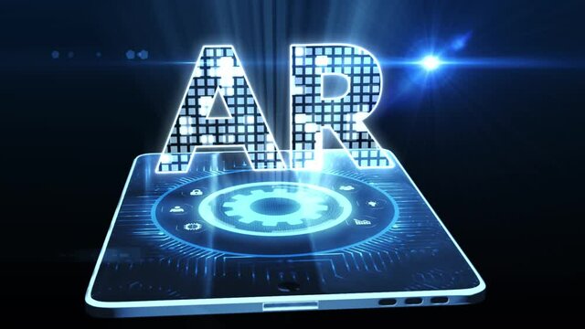 Ar, augmented reality icon. Business, Technology, Internet and network concept.