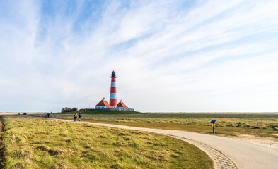 Leuchtturm Westerhever Sand 