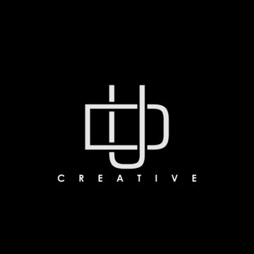 DU, UD Letter Initial Logo Design Template Vector Illustration
