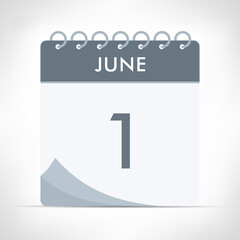 June 1 - Calendar Icon