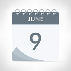 June 9 - Calendar Icon