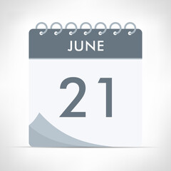 June 21 - Calendar Icon