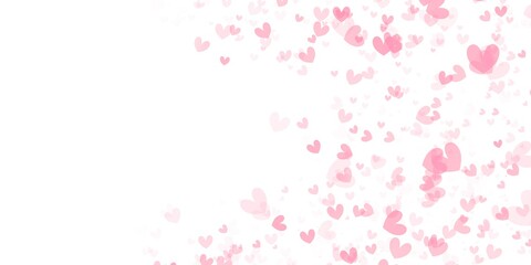 Abstract Backgrounds hart bokeh isolated on white background in valentine 's day with copy space
