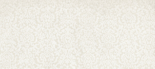 Blank white paper texture mockup. Horizontal banner