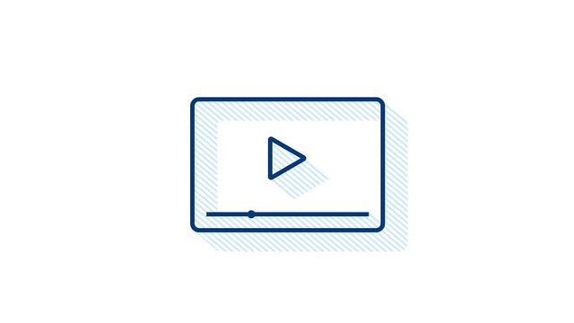 Office icon. Web icon set. Office, great design for any purposes. Motion graphics.