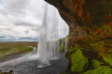 Seljalandsfoss waterfall in summer, Iceland