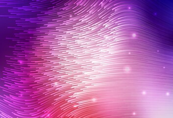 Light Pink, Red vector template with curved lines.