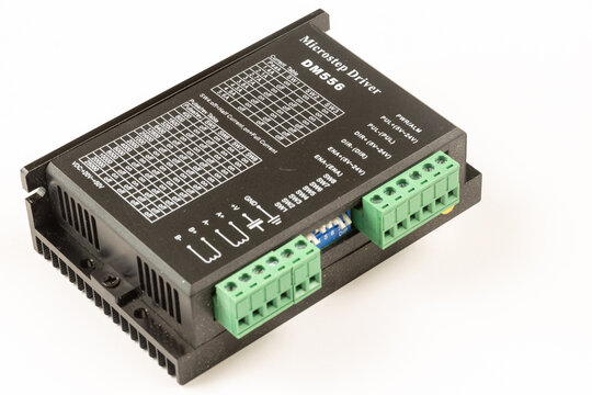 CNC Stepper motor driver isolated above white background