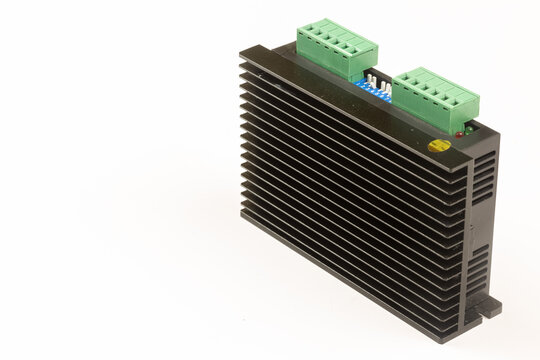 CNC Stepper motor driver isolated above white background