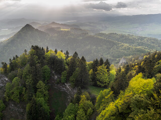 view from the Trzy Korony Summit towards the west © Andrzej Borowiec