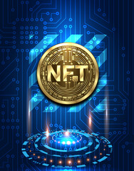 NFT non-fungible tokens, pay for unique collectibles in games or art