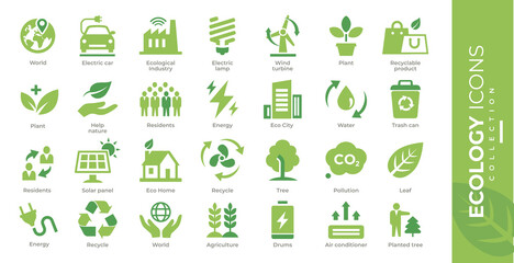 ecology icons collection