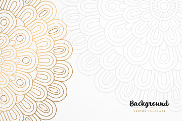 Vector islamic gold background with mandala