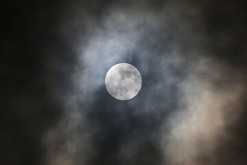 Obraz na płótnie Canvas full moon in the sky Halloween
