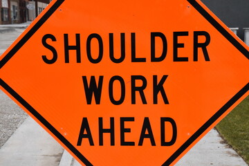 Shoulder Work Ahead Sign