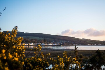 sunset in the mountains Scotland landscapes