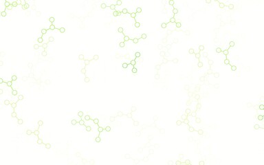 Light Green vector template with artificial intelligence structure.