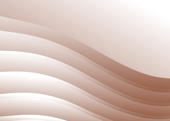 Abstract gradient waves background and folds. 3D illustration in gentle pastel colors.