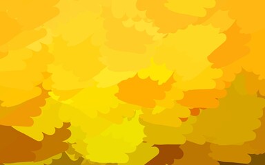 Light Yellow vector background with abstract shapes.