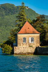 Annecy in France, a small house on the lake
