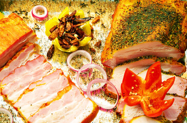 Image of a food meat plateau