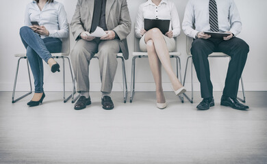 Fototapeta na wymiar Recruitment recruiting recruit hiring hire - concepts.